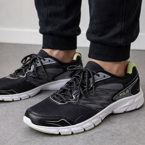 Fila Other - FILA Running Sneakers Black Green Men’s 11 Near New Athletic Shoes